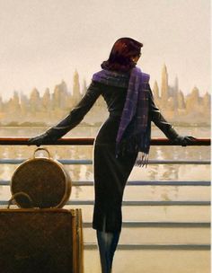 "Lady with a Bag" Jack Vettriano